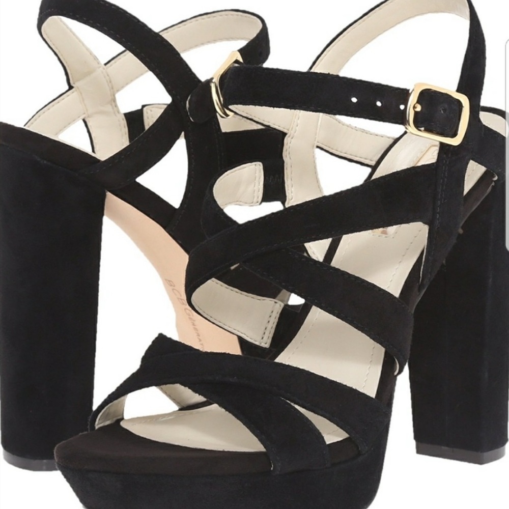 BCBG BG-Morgan suede black heel